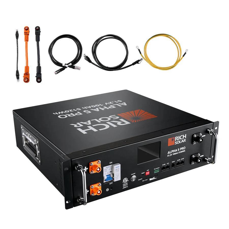 Rich Solar Complete Off-Grid Solar Kit RS-H6548 | 8000W PV Input 48V 120VAC Output + 6560(16x410) Watt Solar PV [KIT-SR0001]