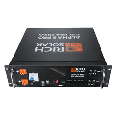 Rich Solar ALPHA 5 PRO | 51.2V 100Ah LiFePO4 Battery | Premium 48V Server Rack Lithium Battery for Residential, Commercial, RVs, Off-Grid | 7,000 Lifetime Cycles | 10 Year Warranty | UL1973, UL9540A Certified