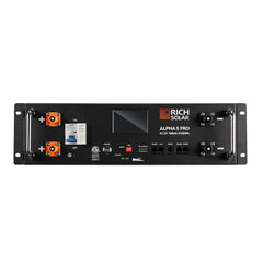 Rich Solar ALPHA 5 PRO | 51.2V 100Ah LiFePO4 Battery | Premium 48V Server Rack Lithium Battery for Residential, Commercial, RVs, Off-Grid | 7,000 Lifetime Cycles | 10 Year Warranty | UL1973, UL9540A Certified