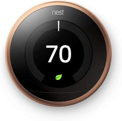 Google Nest Learning Thermostat - Programmable Smart Thermostat for Home - 3rd Generation Nest Thermostat - Works with Alexa