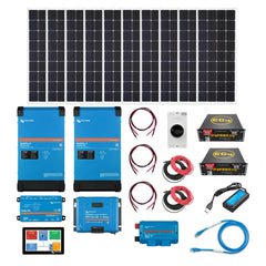 Complete Mobile Solar Kit for 30 Amp RVs - 120/240V Output / 48VDC 2,000W of Solar PV [Kit-V0002]