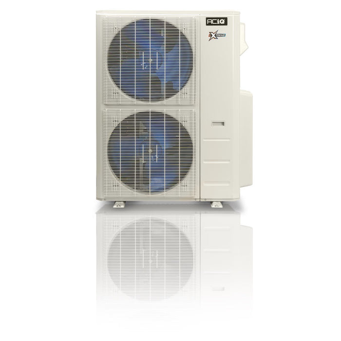 55,000 BTU ACIQ Extreme 22.2 SEER2 Quad Zone Floor Mount Mini Split Heat Pump System - R454B | 230V - 9 + 9 + 9 + 24 - ACIQ-55Z-HH-M6C / ACIQ-09FM-HH-MD-3 / ACIQ-24FM-HH-MD  Mini Split Systems Direct