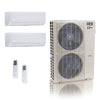 55,000 BTU ACiQ Extreme 22.2 SEER2 Dual Zone Wall Mount Mini Split Heat Pump System - R454B | 230V - 18 + 24 - ACiQ-55Z-HH-M6C / ACIQ-18W-HH-MD / ACIQ-24W-HH-MD  Mini Split Systems Direct