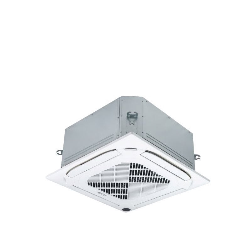 55,000 BTU ACiQ Standard 22 SEER2 5 Zone Ceiling Cassette Mini Split Heat Pump System - R454B | 230V - 9 + 9 + 12 + 12 + 18 - ES-55Z-M6C / ACIQ-09CC-2 / ACIQ-12CC-2 / ACIQ-18CC  Mini Split Systems Direct