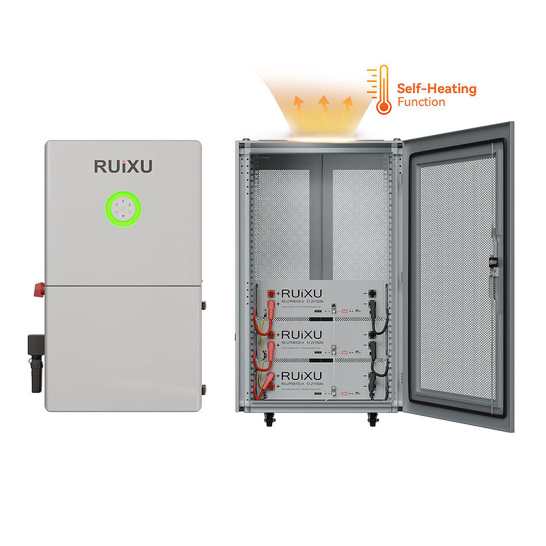 RUiXU Bundles | RX-LFP48100-H (Self-Heating ) + RX-12K Inverter