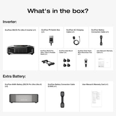 EF ECOFLOW Extra Battery for Delta Pro Ultra X, Expandable to 180kWh, Lifepo4 Battery for Home Backupm & Emergency