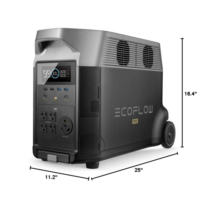 EF ECOFLOW DELTA Pro Extra Battery 3600Wh, 2.7H to Full Charge, Battery Backup for Home Use, Blackout, Camping, RV