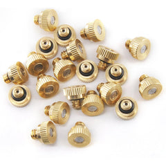 22x Brass Misting Nozzles 0.012" Orifice (0.3 mm) 10/24 UNC