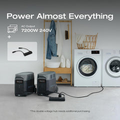 EF ECOFLOW DELTA Pro Extra Battery 3600Wh, 2.7H to Full Charge, Battery Backup for Home Use, Blackout, Camping, RV