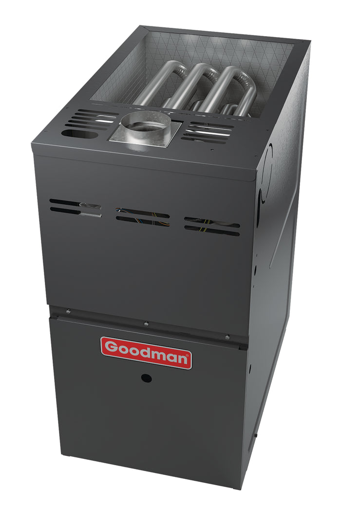 Goodman 5 Ton 17.0 SEER2 R-32 Dual Fuel System | GZV7SA6010 | CAPEA6030C3 | GMVS800805CU | Communicating | 21" Cabinet Width Upflow/Downflow Coil | 80,000 BTU/h 80.0% AFUE Upflow/Horizontal Ultra Low NOx Single-Stage Furnace