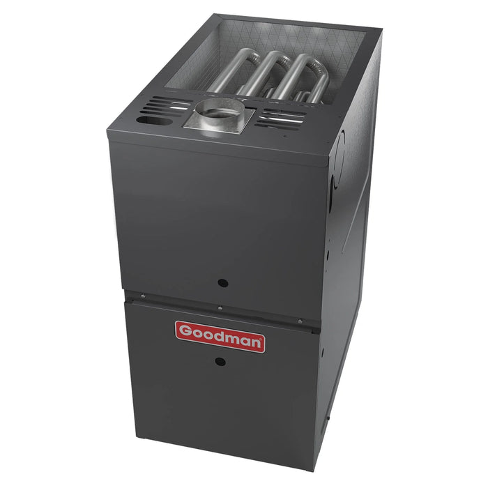Goodman 5 Ton 17.0 SEER2 R-32 Dual Fuel System | GZV7SA6010 | CAPEA6030C3 | GRVT801005CN | 21" Cabinet Width Upflow/Downflow Coil | 100,000 BTU/h 80.0% AFUE Downflow Natural Gas Two-Stage Furnace