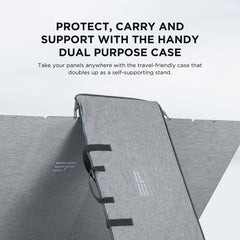 EF ECOFLOW 110W Portable Solar Panel, Foldable with Carry Case, High 23% Efficiency, IP68 Water & Dustproof Design for Camping, RVs, or Backyard Use
