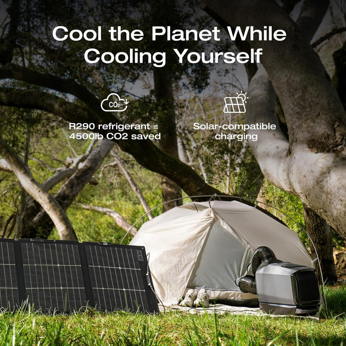 EF ECOFLOW WAVE 3 Portable Air Conditioner with Add-on Battery, 1800W/6100 BTU Cooling and 2000W/6800 BTU Heating, 1000W Fast Charging in 75 mins, 8H Wireless Running, APP Control, for camping, RVs - B0F4DJN74F-B0F4D4Z18S  Mini Split Systems Direct