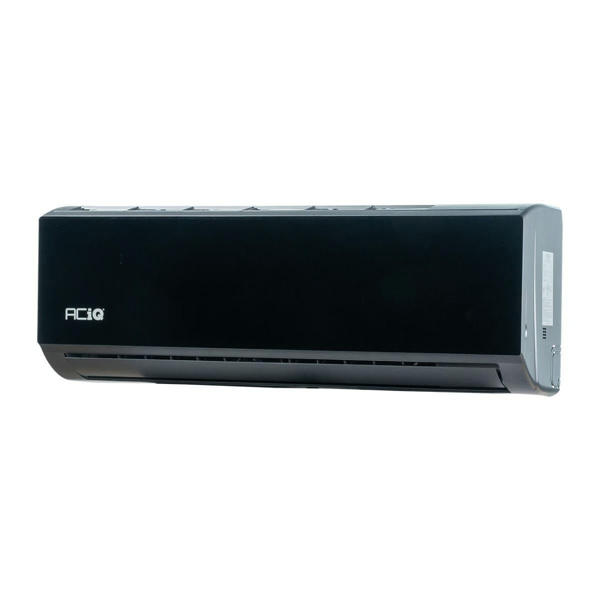 9,000 BTU 19 SEER2 ACiQ Essentials Single Zone Wall Mounted Mini Split System - Black w/ WiFi - 115V| R454B - ACIQ-K09Z-HP115B / ACiQ-K09W-BL-HP115B  Mini Split Systems Direct