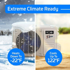 9,000 BTU 28.1 SEER ACiQ Extreme Series Single Zone Wall Mount Mini Split System - WiFi Enabled - R454B - ACIQ-09W-HH-MD / ACiQ-09ZPL-HP230C  Mini Split Systems Direct