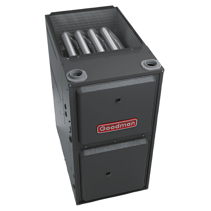 Goodman 5 Ton 16.5 SEER2 R-32 Dual Fuel System | GZV7SA6010 | CAPEA6030D3 | GDVT960804CN | 24½" Cabinet Width Upflow/Downflow Coil | 80,000 BTU/h 96.0% AFUE Downflow/Horizontal Natural Gas Two-Stage Furnace