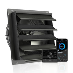 AC Infinity AIRLIFT T16, Shutter Exhaust Ventilation Fan 16”, Temperature Humidity Controller - AC-ALT16  Mini Split Systems Direct