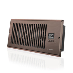 AC Infinity AIRTAP T4, Quiet Register Booster Fan System, Brown Bronze, for 4” X 10” Registers - AC-RBF4-B  Mini Split Systems Direct