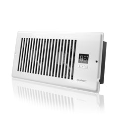 AC Infinity AIRTAP T4, Quiet Register Booster Fan System, White, for 4” X 10” Registers - AC-RBF4-W  Mini Split Systems Direct
