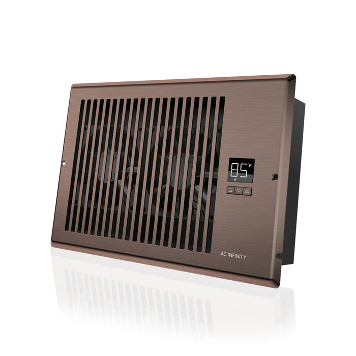 AC Infinity AIRTAP T6, Quiet Register Booster Fan System, Bronze, for 6” X 10” Registers - AC-RBF6-B  Mini Split Systems Direct