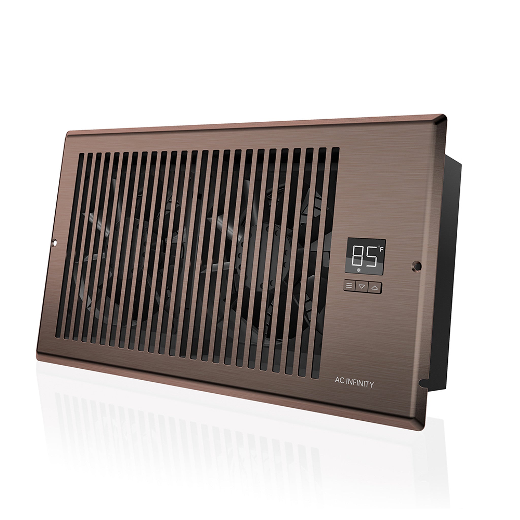 AC Infinity AIRTAP T6 Quiet Register Booster Fan System Bronze for 6” X 12” Registers
