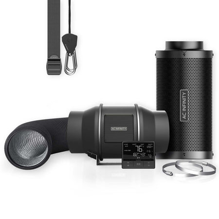 AC Infinity Air Filtration Kit Pro 6”, Inline Fan With Smart Controller, Carbon Filter & Ducting Combo - AC-FKT6  Mini Split Systems Direct