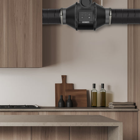 AC Infinity Automatic Booster Duct Fan, Inline Fan With Pressure Switch, 4-Inch - AC-BFP4  Mini Split Systems Direct