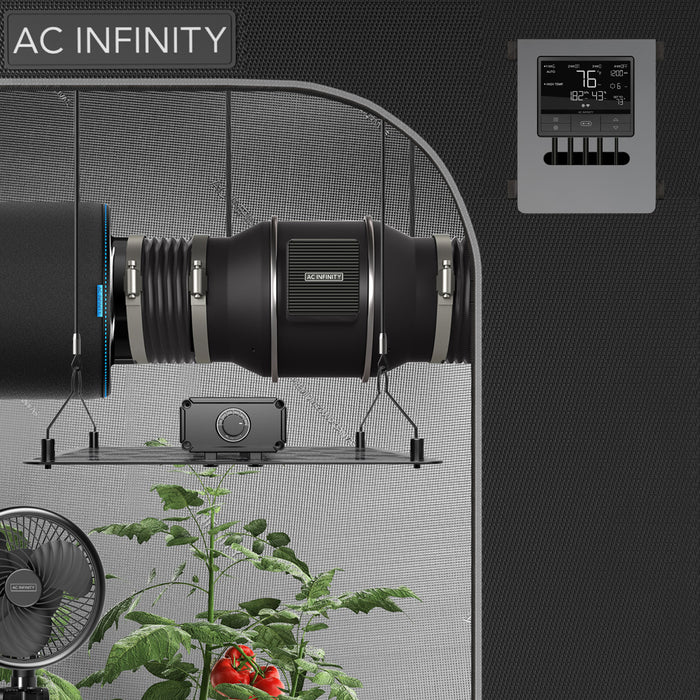 AC Infinity CLOUDLINE PRO T4, Quiet Inline Duct Fan System With Temperature Humidity Vpd Controller, 4-Inch - AI-CLT4  Mini Split Systems Direct