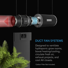 AC Infinity CLOUDLINE PRO T4, Quiet Inline Duct Fan System With Temperature Humidity Vpd Controller, 4-Inch - AI-CLT4  Mini Split Systems Direct