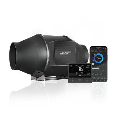 AC Infinity CLOUDLINE PRO T4, Quiet Inline Duct Fan System With Temperature Humidity Vpd Controller, 4-Inch - AI-CLT4  Mini Split Systems Direct