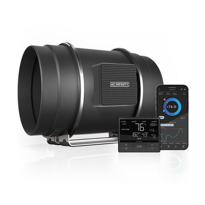 AC Infinity CLOUDLINE PRO T8, Quiet Inline Duct Fan System With Temperature Humidity Vpd Controller, 8-Inch - AI-CLT8  Mini Split Systems Direct