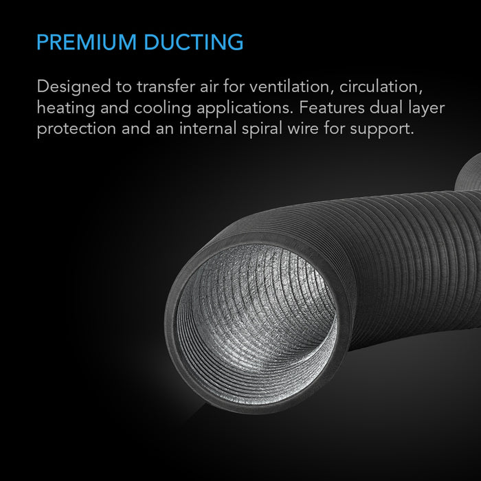 AC Infinity Flexible Four-Layer Ducting, 25-Ft Long, 12-Inch - AI-DTA12  Mini Split Systems Direct