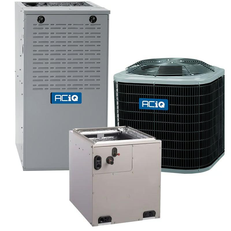 ACIQ 1.5 Ton 13.4 SEER2 80% 40,000 BTU Furnace & AC System - R454B Multi-Positional - R5A4S18AKANA / EVM5X24M17A / N80MSN0451412A  Mini Split Systems Direct