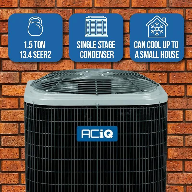 ACIQ 1.5 Ton 13.4 SEER2 Central Air Conditioner Condenser - R454B Single Stage - R5A4S18AKANA  Mini Split Systems Direct