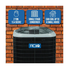 ACIQ 2 Ton 13.4 SEER2 80% 100,000 BTU Furnace & AC System - R454B Multi-Positional - R5A4S24AKANA / EAM5X37M21A / N80MSN1102120A  Mini Split Systems Direct