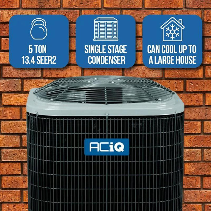 ACIQ 5 Ton 13.4 SEER2 Central Air Conditioner Condenser - R454B Single Stage - R5A4S60AKANA  Mini Split Systems Direct