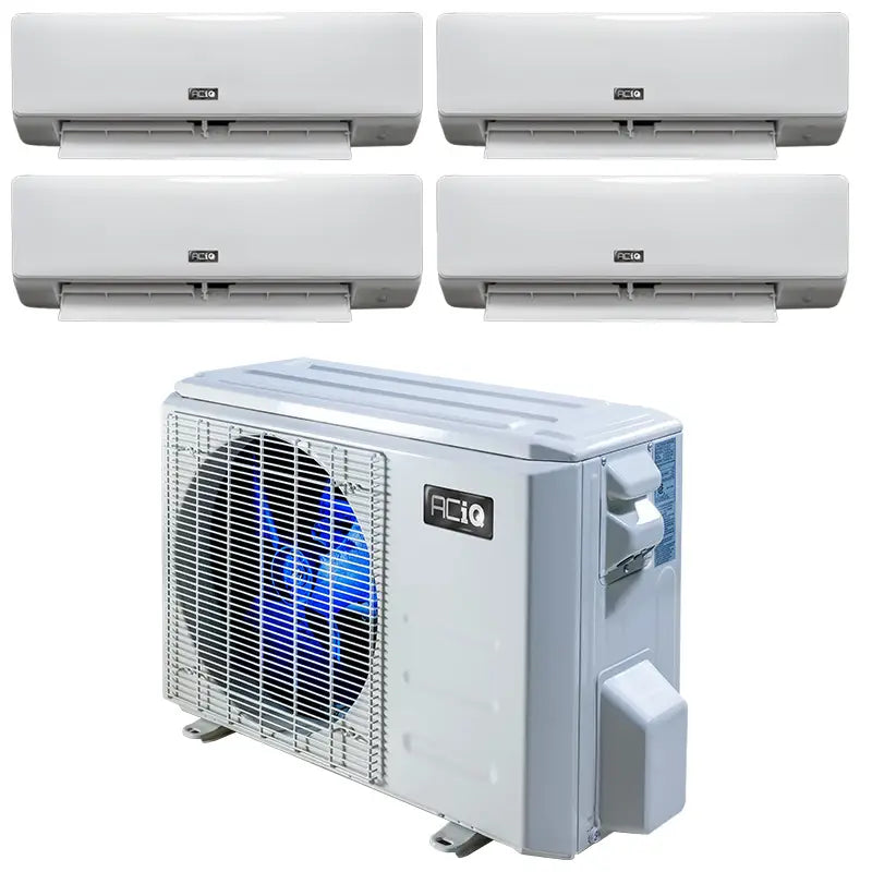 33,000 BTU 23.9 SEER2 ACiQ 4-Zone Wall Mounted Mini Split System w/ WiFi - 6+6+9+12