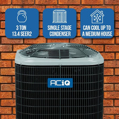 ACiQ 3 Ton 13.4 SEER2 80% 100,000 BTU Furnace & AC System - R454B Upflow / Downflow - R5A4S36AKANA / EVD5X37M21A / N80MSN1102120A  Mini Split Systems Direct