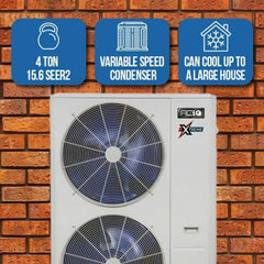 ACiQ 4 Ton 14.3 SEER High Efficiency Heat Pump Split System - R410A Inverter - Multi-Positional - ACiQ-48-HPB / ACiQ-48-ACL  Mini Split Systems Direct