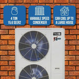 ACiQ 4 Ton 14.3 SEER High Efficiency Heat Pump Split System - R410A Inverter - Multi-Positional