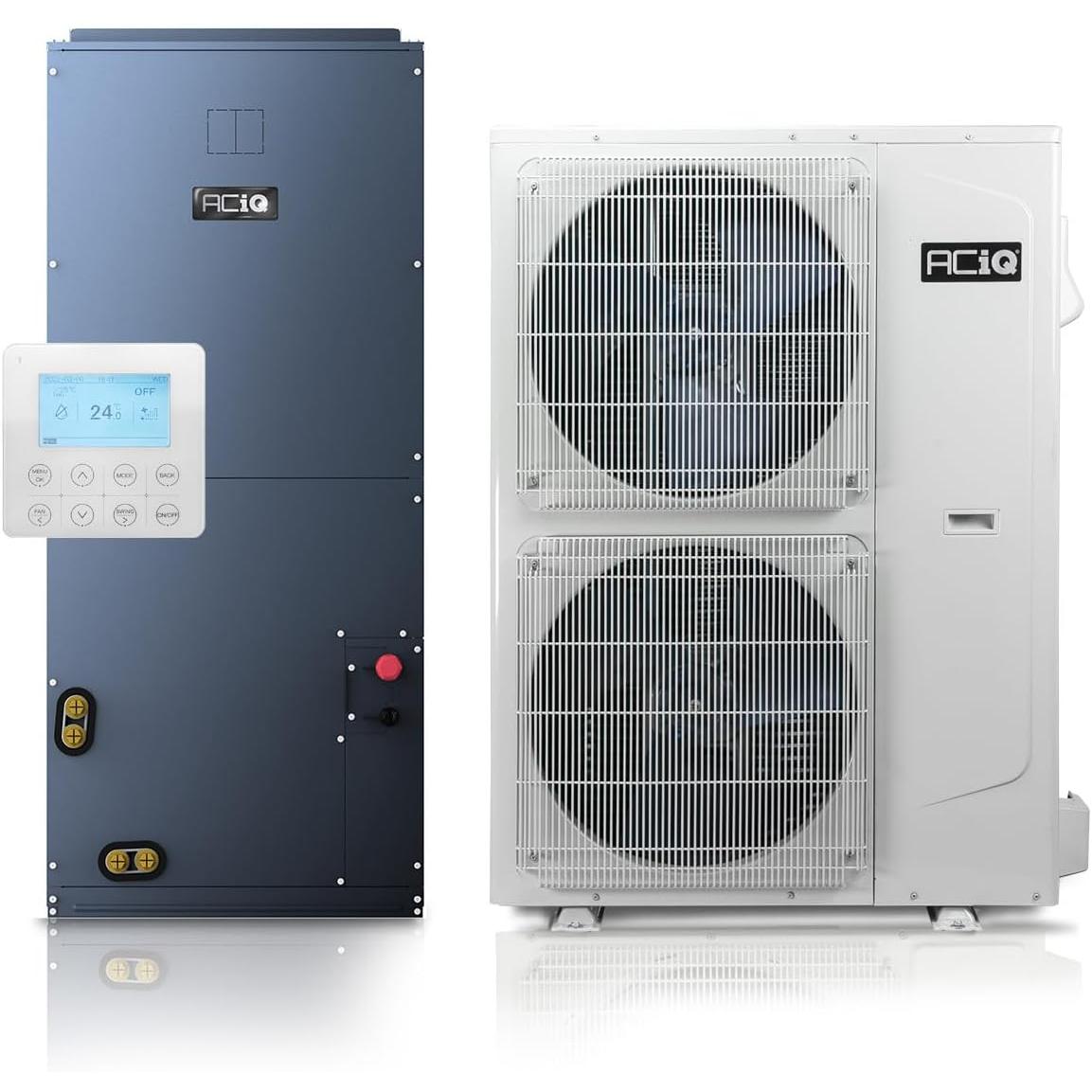 ACiQ Essentials 5 Ton 16 SEER2 High Efficiency Central Heat Pump Split System - R32 Inverter - Upflow/Horizontal-Left - ACIQ-60-HP-E-32 / ACIQ-60-AH-E-32  Mini Split Systems Direct