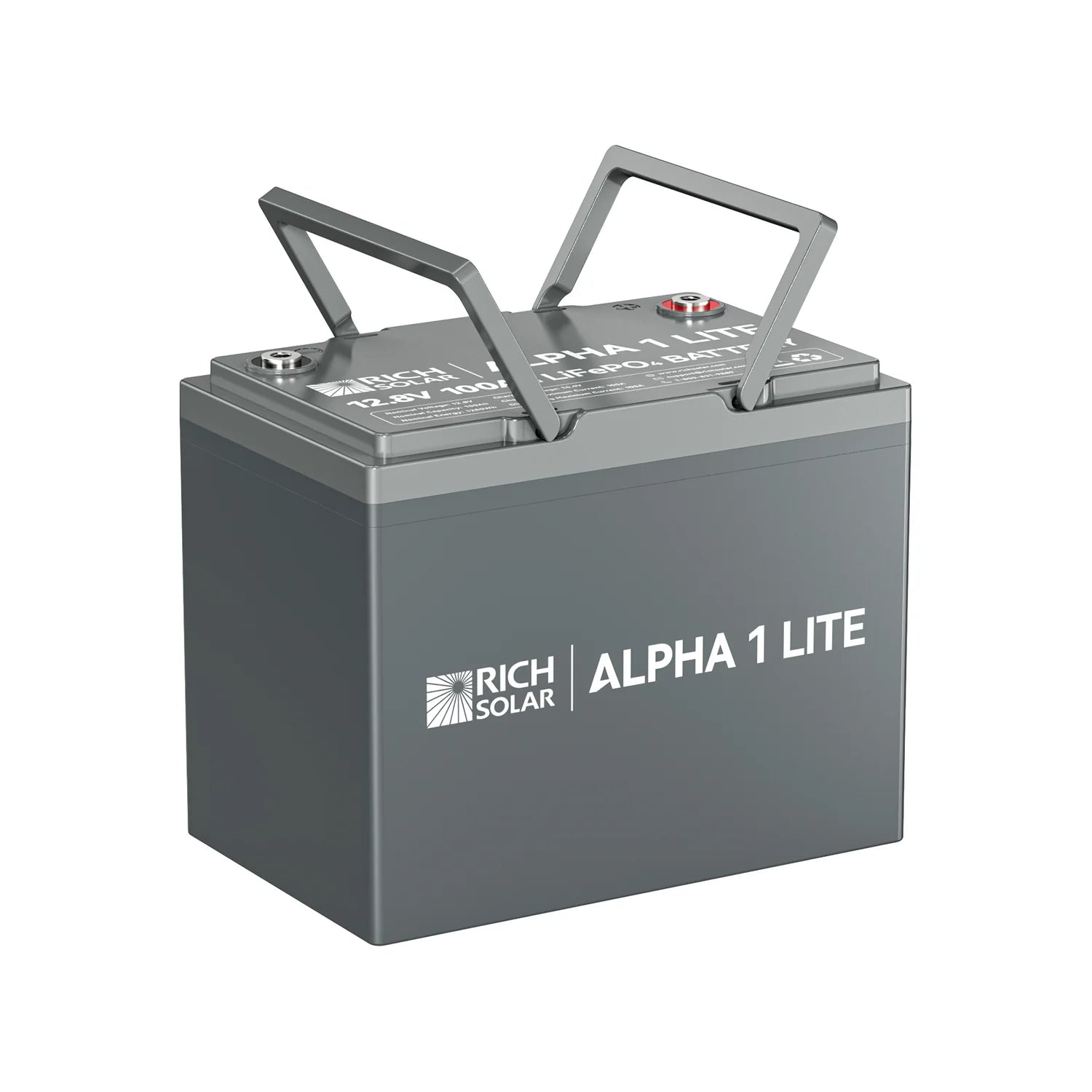 Rich Solar ALPHA 1 LITE | 12V 100Ah LiFePO4 Battery | Lightweight 12V Lithium Battery for RVs, Trailers, Vans, Boats, Off-Grid | 4,000 Lifetime Cycles | Best Value