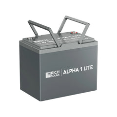 Rich Solar ALPHA 1 LITE | 12V 100Ah LiFePO4 Battery | Lightweight 12V Lithium Battery for RVs, Trailers, Vans, Boats, Off-Grid | 4,000 Lifetime Cycles | Best Value
