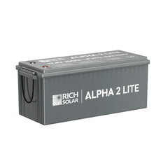 Rich Solar ALPHA 2 LITE | 12V 200Ah LiFePO4 Battery | Best 12V Deep Cycle Lithium Battery for RVs, Trailers, Vans, Boats, Off-Grid | 4,000 Lifetime Cycles | Best Value