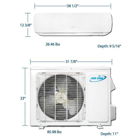 Air-Con Blizzard 12000 BTU 25 SEER Mini Split Air Conditioner 15ft Lineset & Wiring - ABZCI/EM4H4S12-ABZCI/EM4H4S125  Mini Split Systems Direct