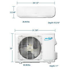 Air-Con Blizzard 12000 BTU 25 SEER Mini Split Air Conditioner 15ft Lineset & Wiring - ABZCI/EM4H4S12-ABZCI/EM4H4S125  Mini Split Systems Direct
