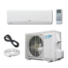 Air-Con Blue Hyper 24000 BTU 21 SEER Hyper Heat Mini Split Air Conditioner 15ft Lineset & Wiring - ABHCI4H4S24 / ABHEM4H4S24  Mini Split Systems Direct