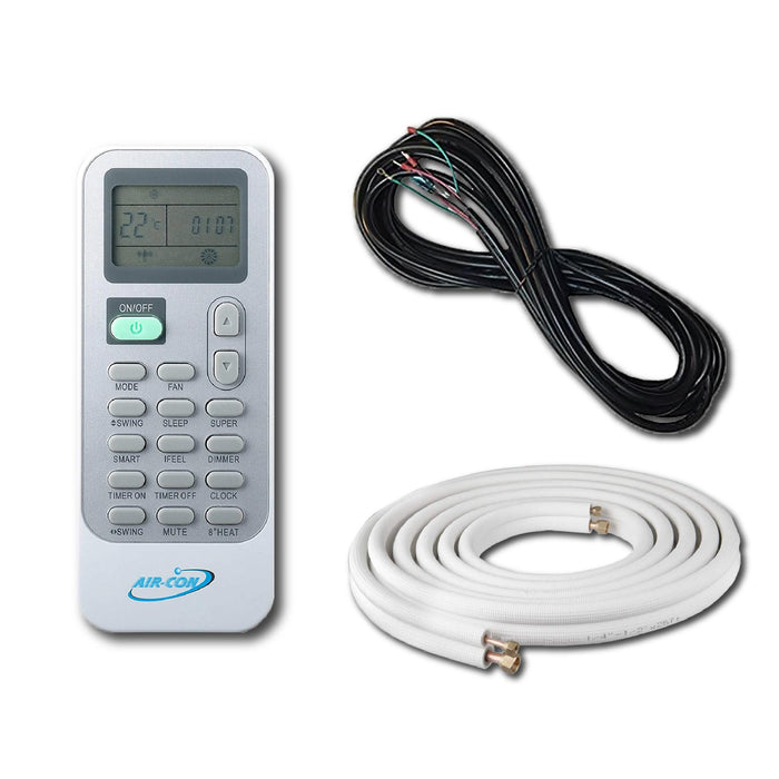 Air-Con Blue Hyper 9000 BTU 26 SEER Hyper Heat Mini Split Air Conditioner 15ft Lineset & Wiring - ABHCI4H4S09 / ABHEM4H4S09-ABHCI4H4S09 / ABHEM4H4S010  Mini Split Systems Direct