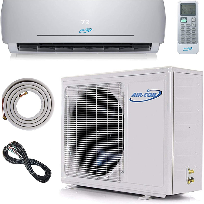 Air-Con Blue Series 3 9000 BTU 22 SEER Mini Split Air Conditioner 15ft Lineset & Wiring