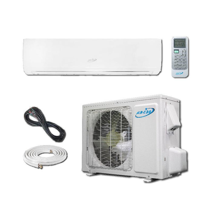 Air-Con Eclipse Series 30000 BTU 18.9 SEER Ductless Mini Split Air Conditioner 15ft Lineset & Wiring - ASPCI/EM4H4S30  Mini Split Systems Direct